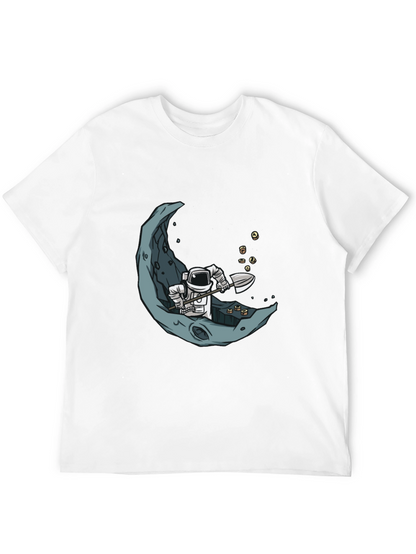 Astronaut Moon Mining Graphic Tee