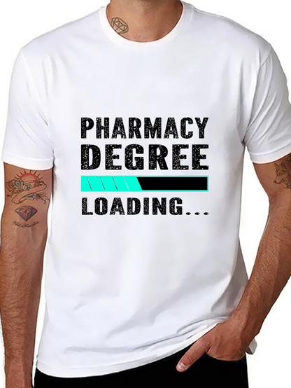 Pharmacy Degree Loading Black T-Shirt