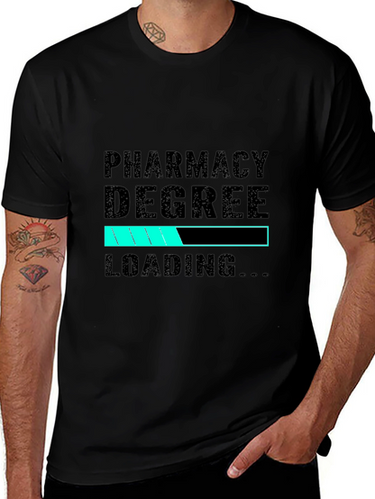 Pharmacy Degree Loading Black T-Shirt