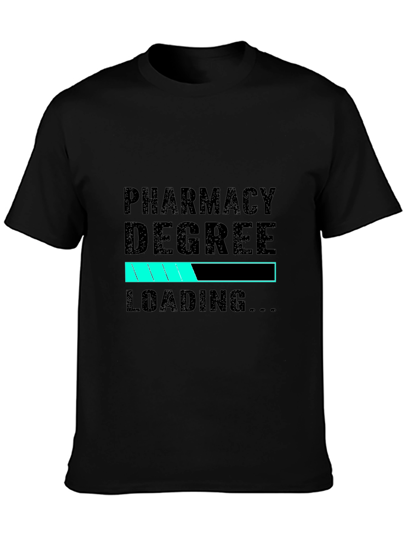 Pharmacy Degree Loading Black T-Shirt