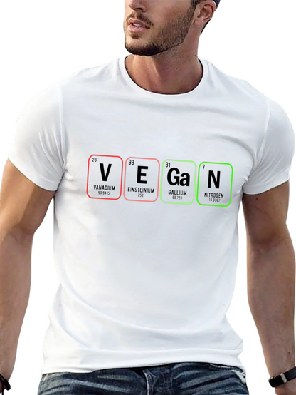 Vegan Periodic Table T-Shirt - Black