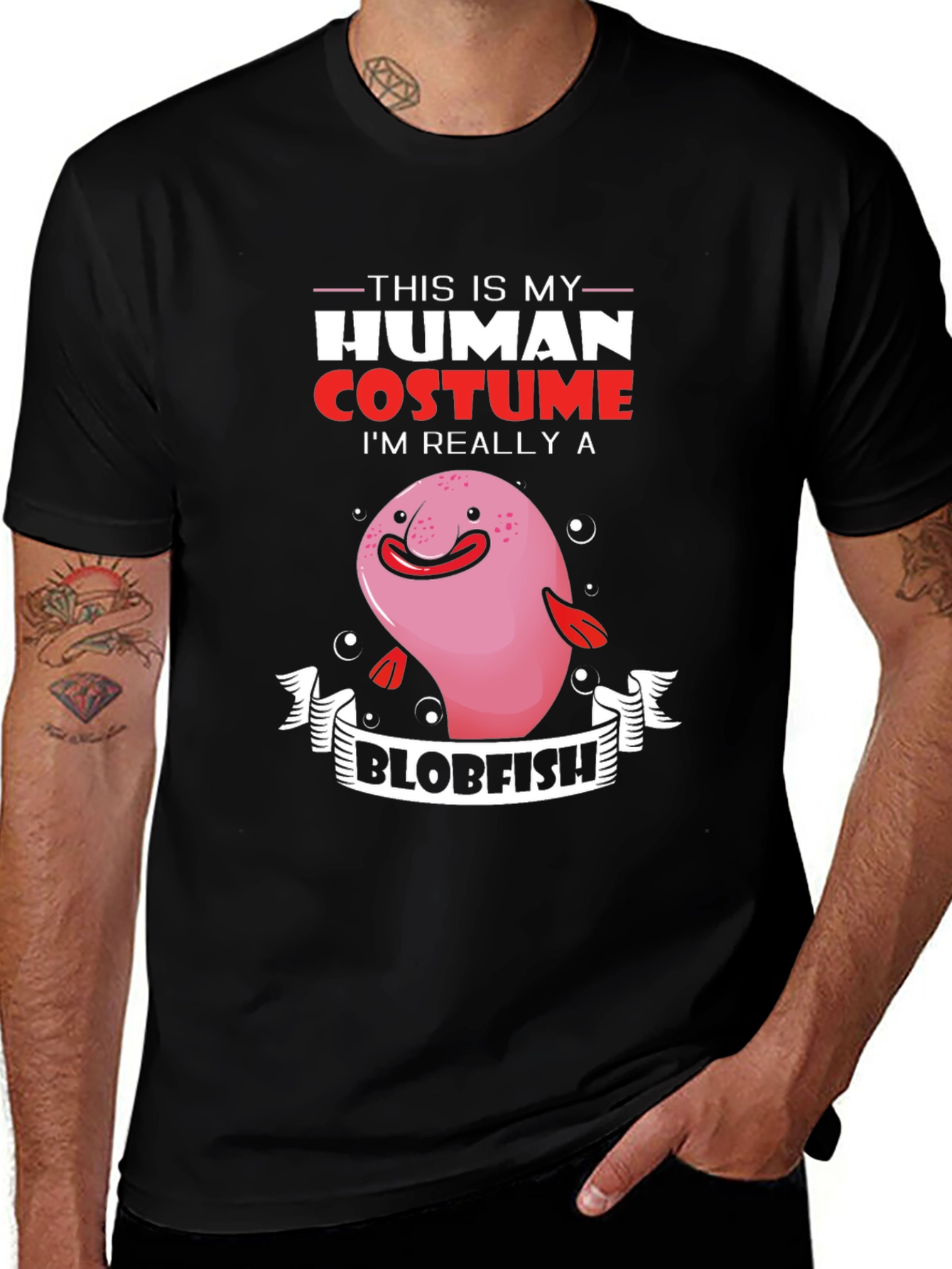 Blobfish Human Costume T-Shirt