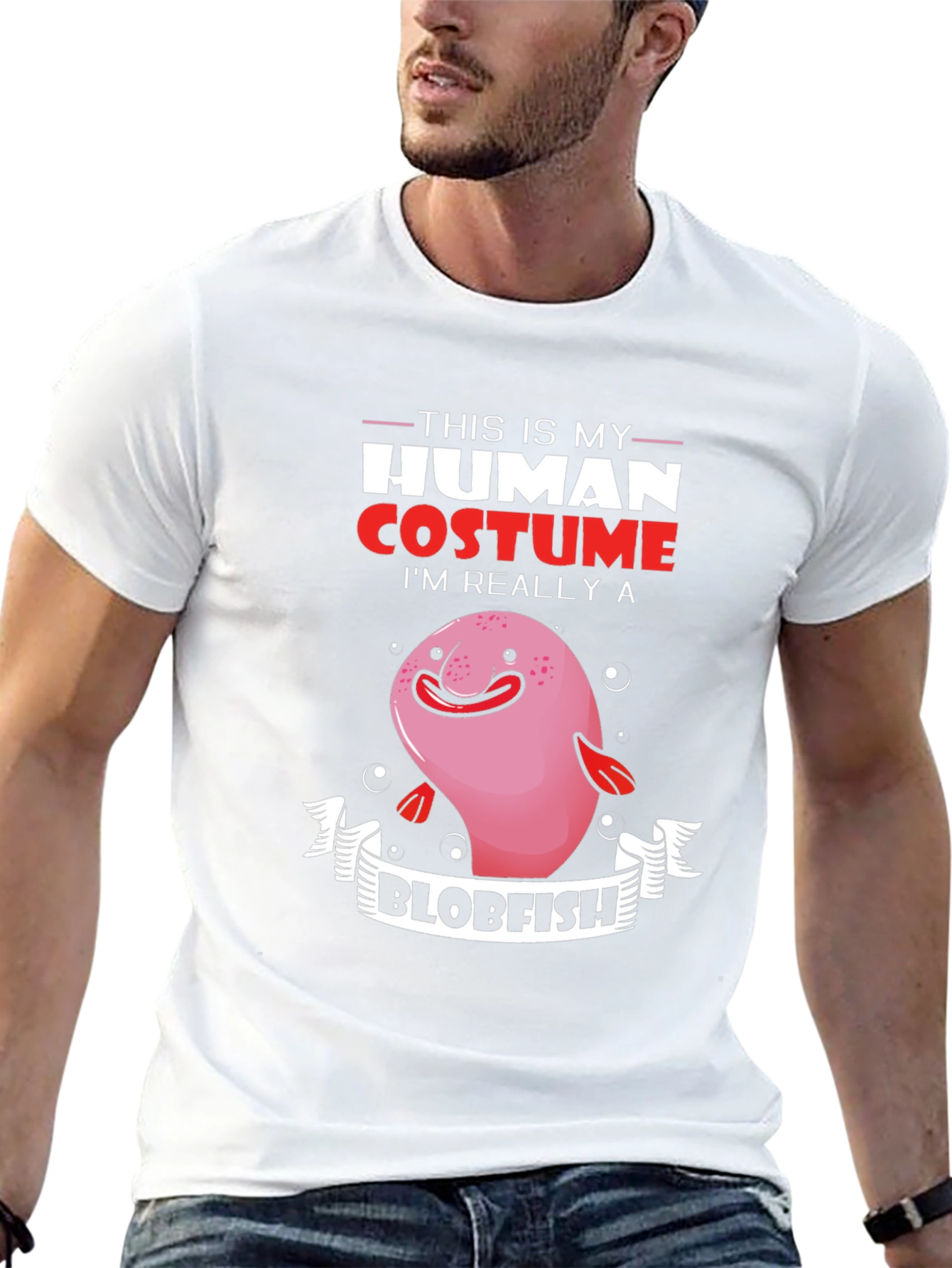 Blobfish Human Costume T-Shirt