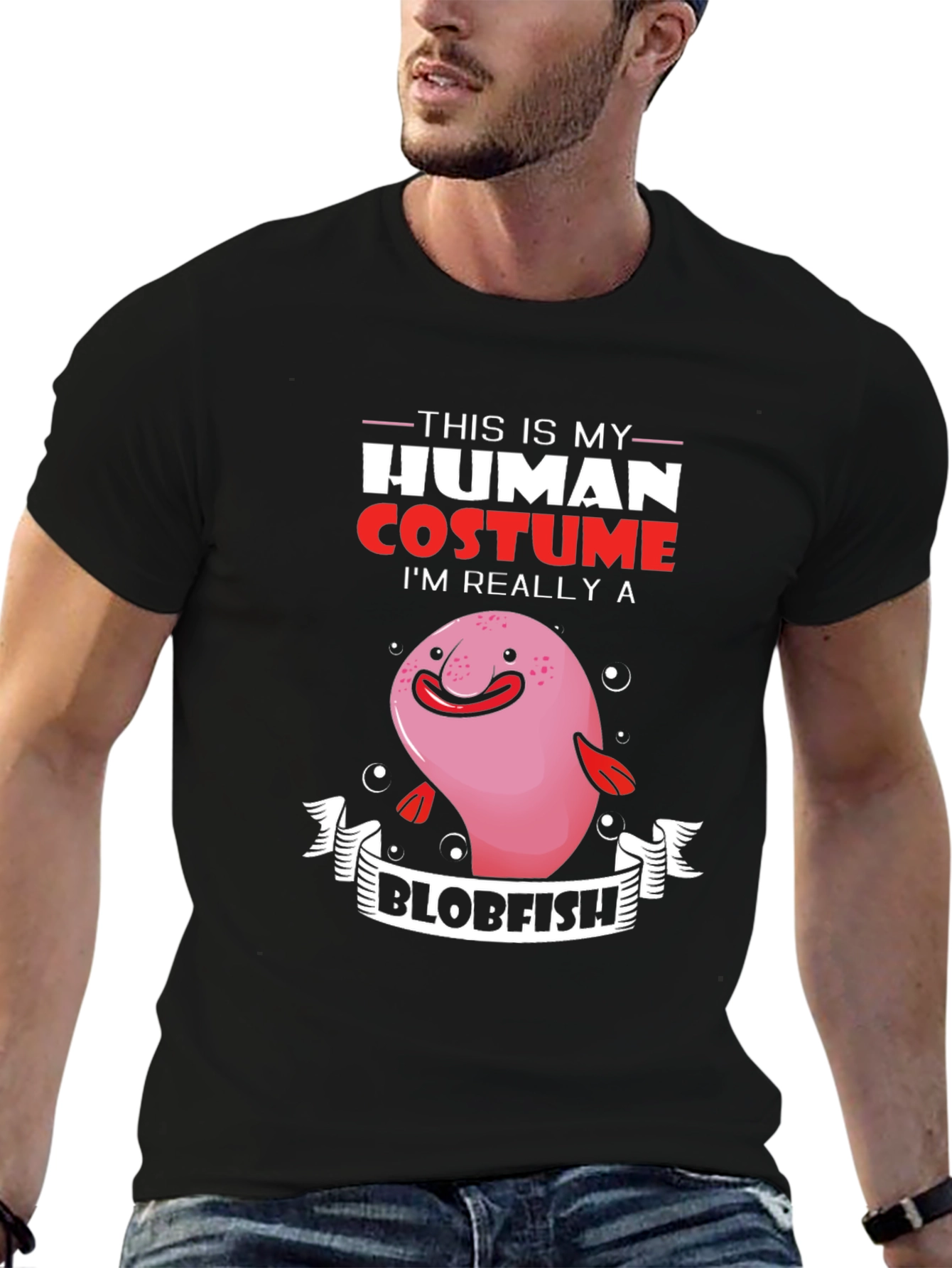Blobfish Human Costume T-Shirt
