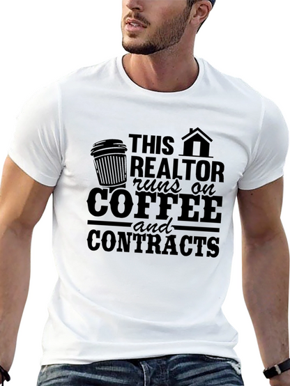 Realtor Coffee & Contracts T-Shirt