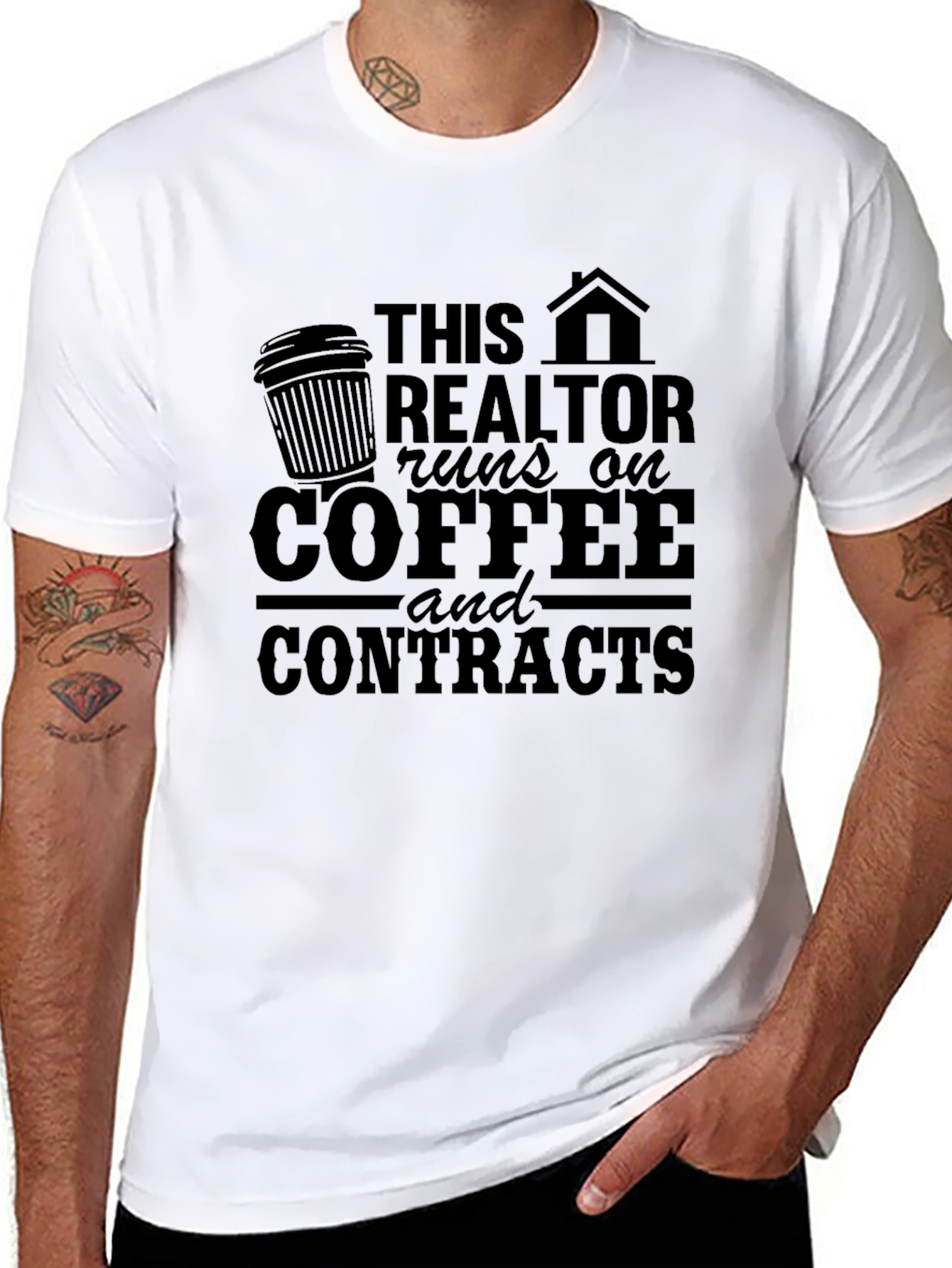 Realtor Coffee & Contracts T-Shirt