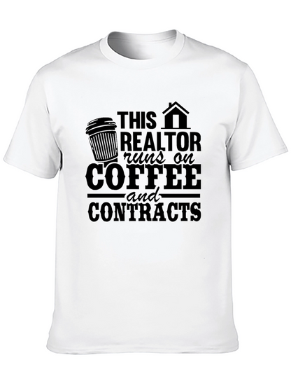Realtor Coffee & Contracts T-Shirt