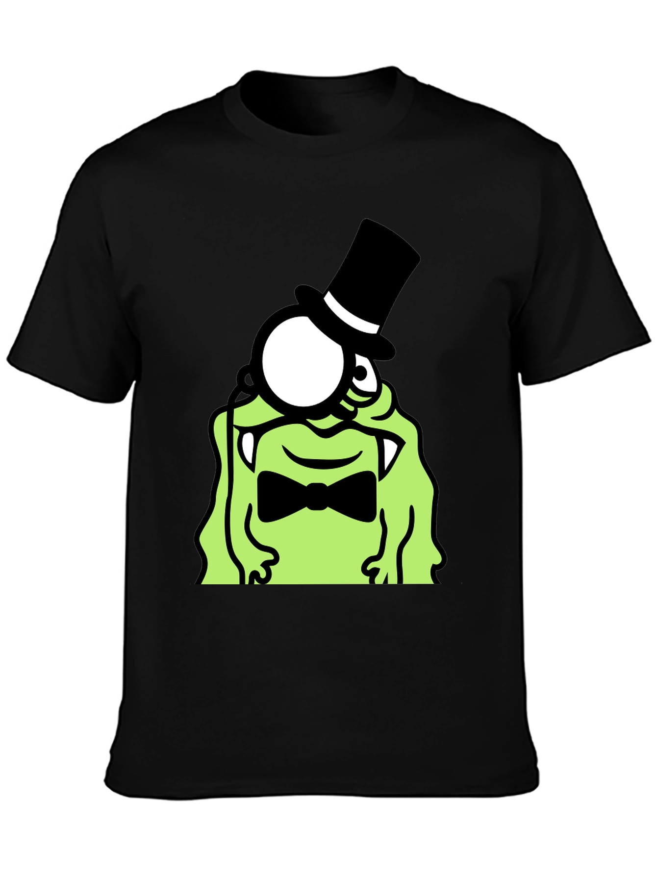 Monster Monocle Top Hat T-Shirt