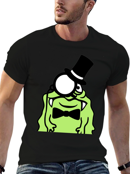 Monster Monocle Top Hat T-Shirt