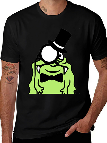 Monster Monocle Top Hat T-Shirt