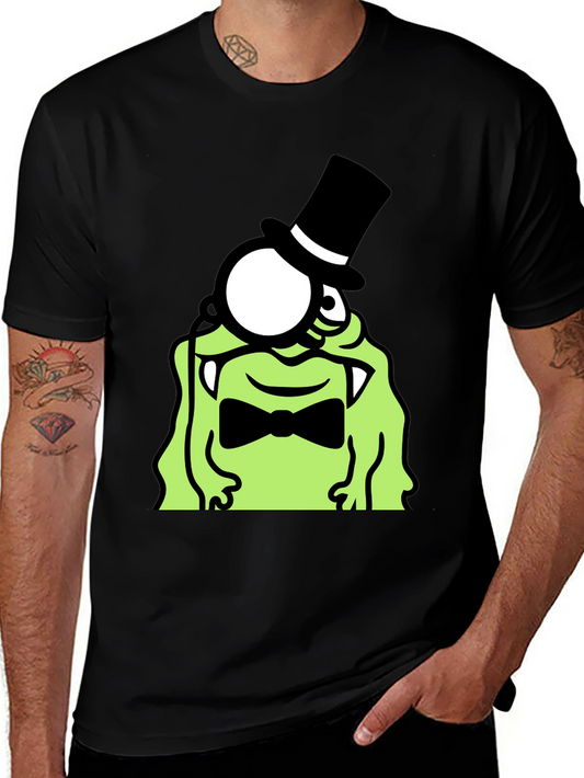 Monster Monocle Top Hat T-Shirt
