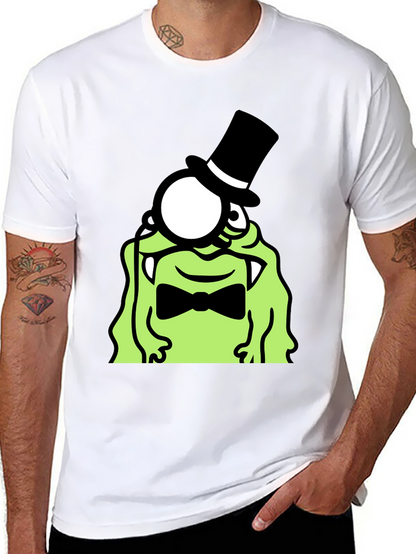 Monster Monocle Top Hat T-Shirt