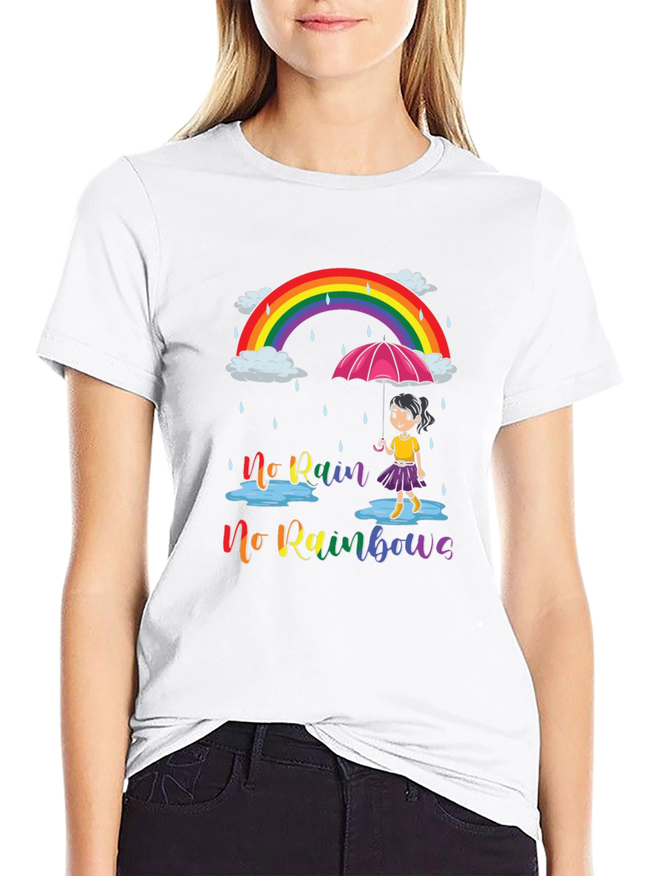 No Rain No Rainbows Graphic Tee