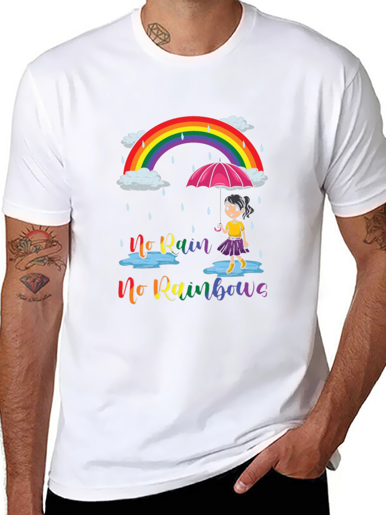 No Rain No Rainbows Graphic Tee