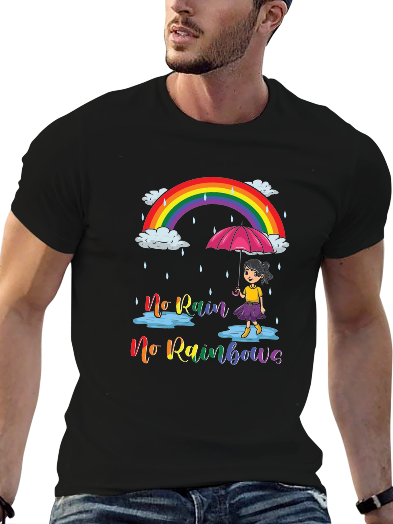 No Rain No Rainbows Graphic Tee