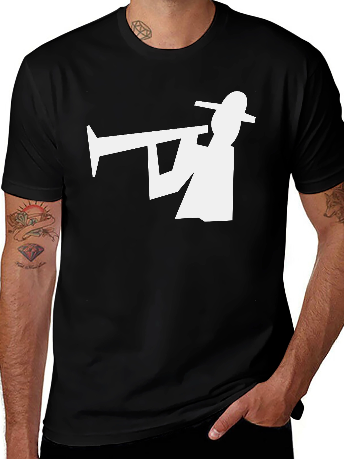 Trumpet Player Graphic Tee - Cool Musician T-Shirt