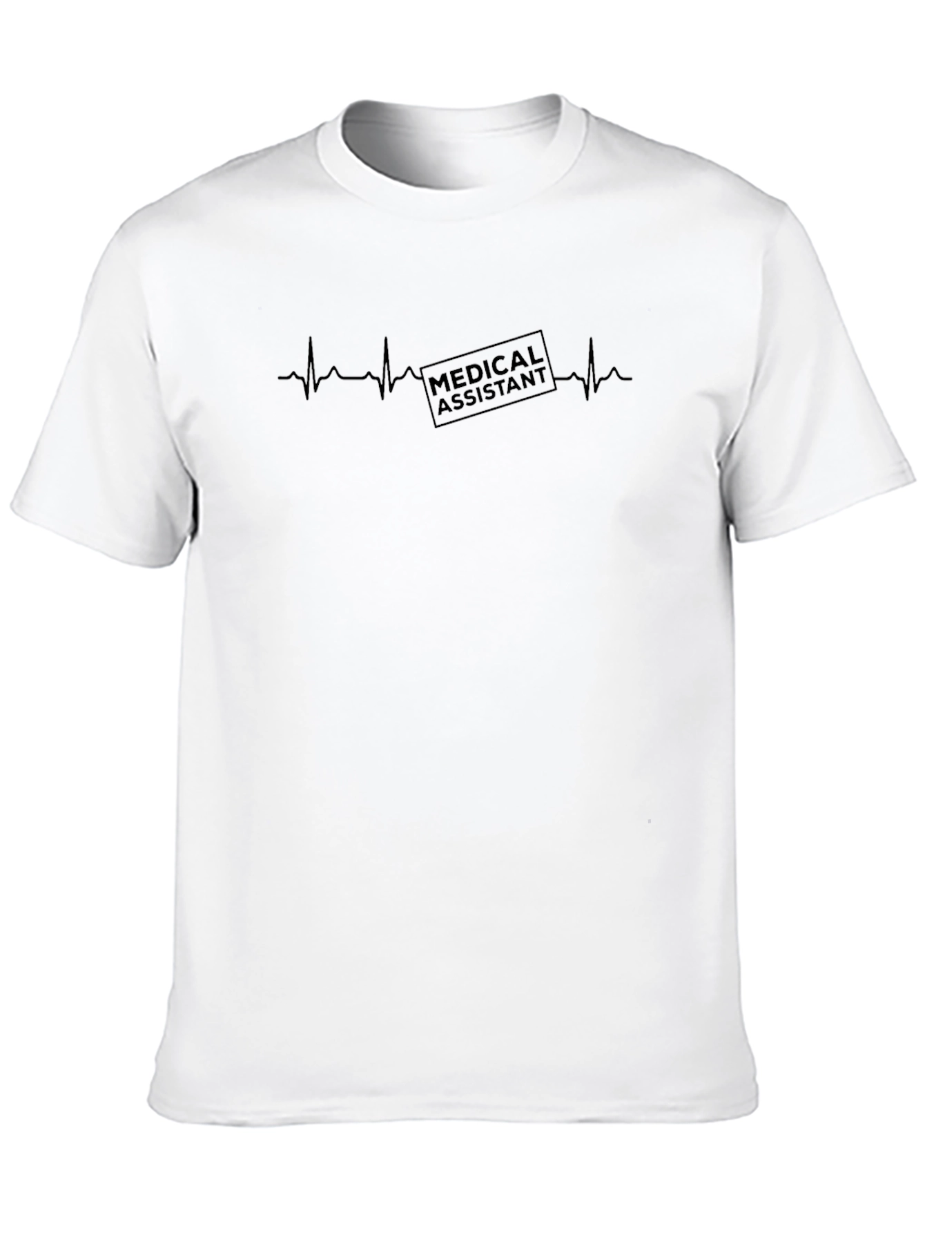 Medical Assistant Heartbeat T-Shirt - Black