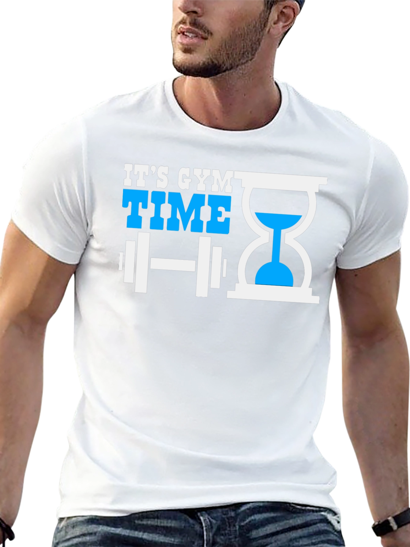 Its Gym Time Black T-Shirt