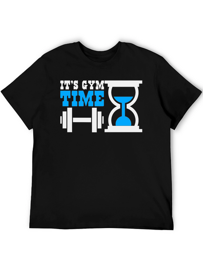 Its Gym Time Black T-Shirt