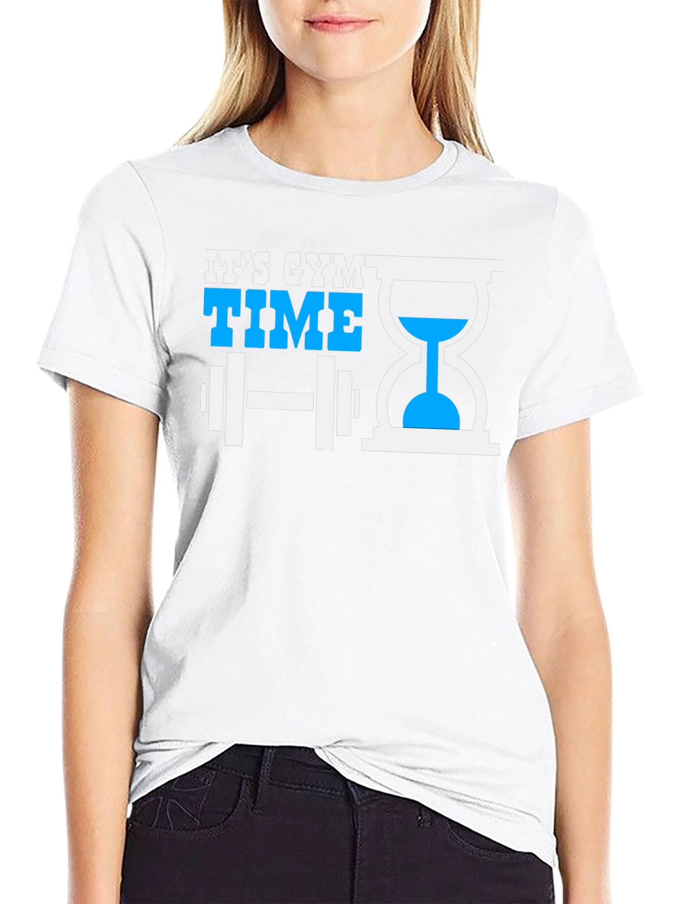 Its Gym Time Black T-Shirt