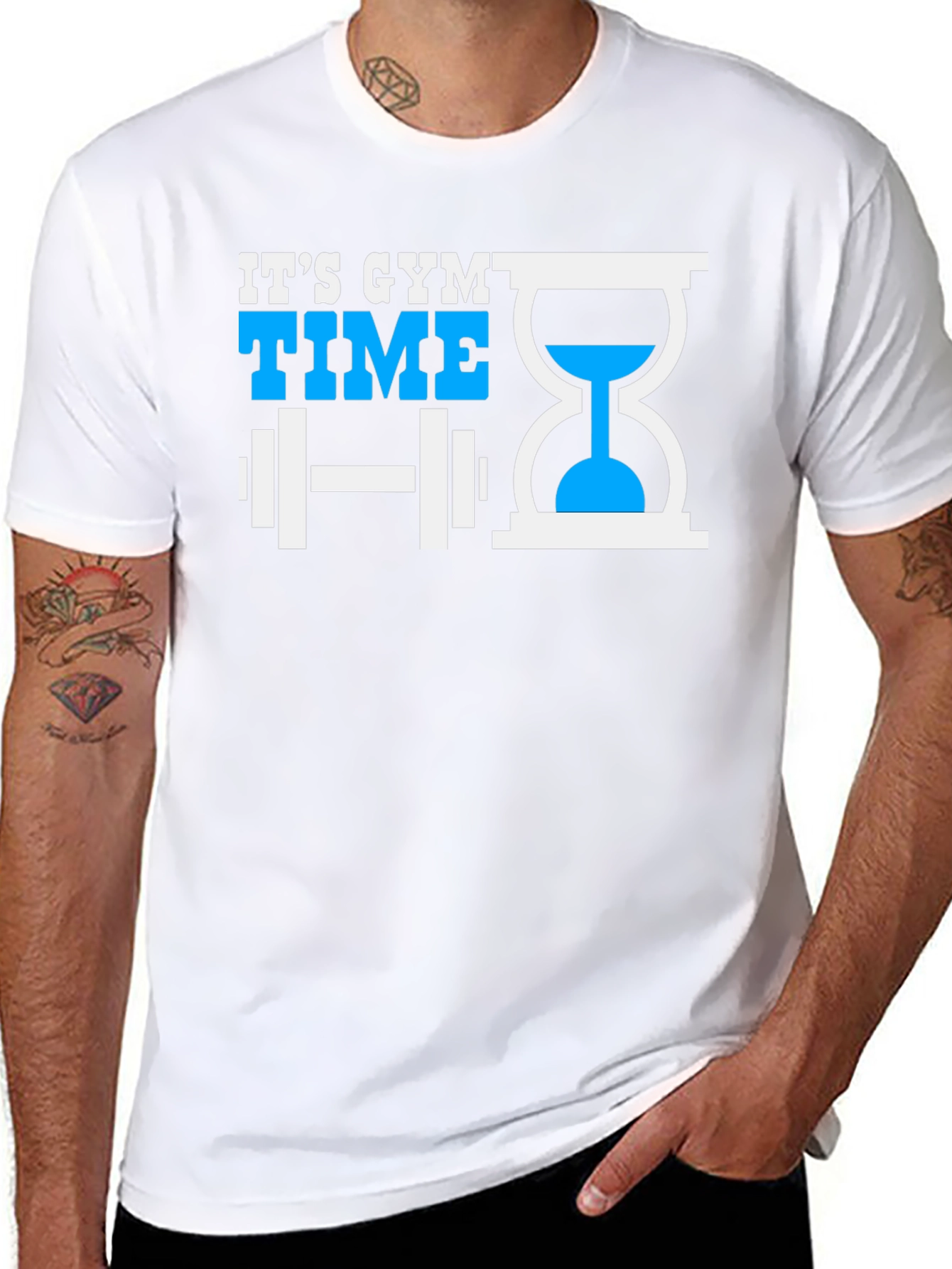 Its Gym Time Black T-Shirt