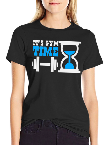 Its Gym Time Black T-Shirt