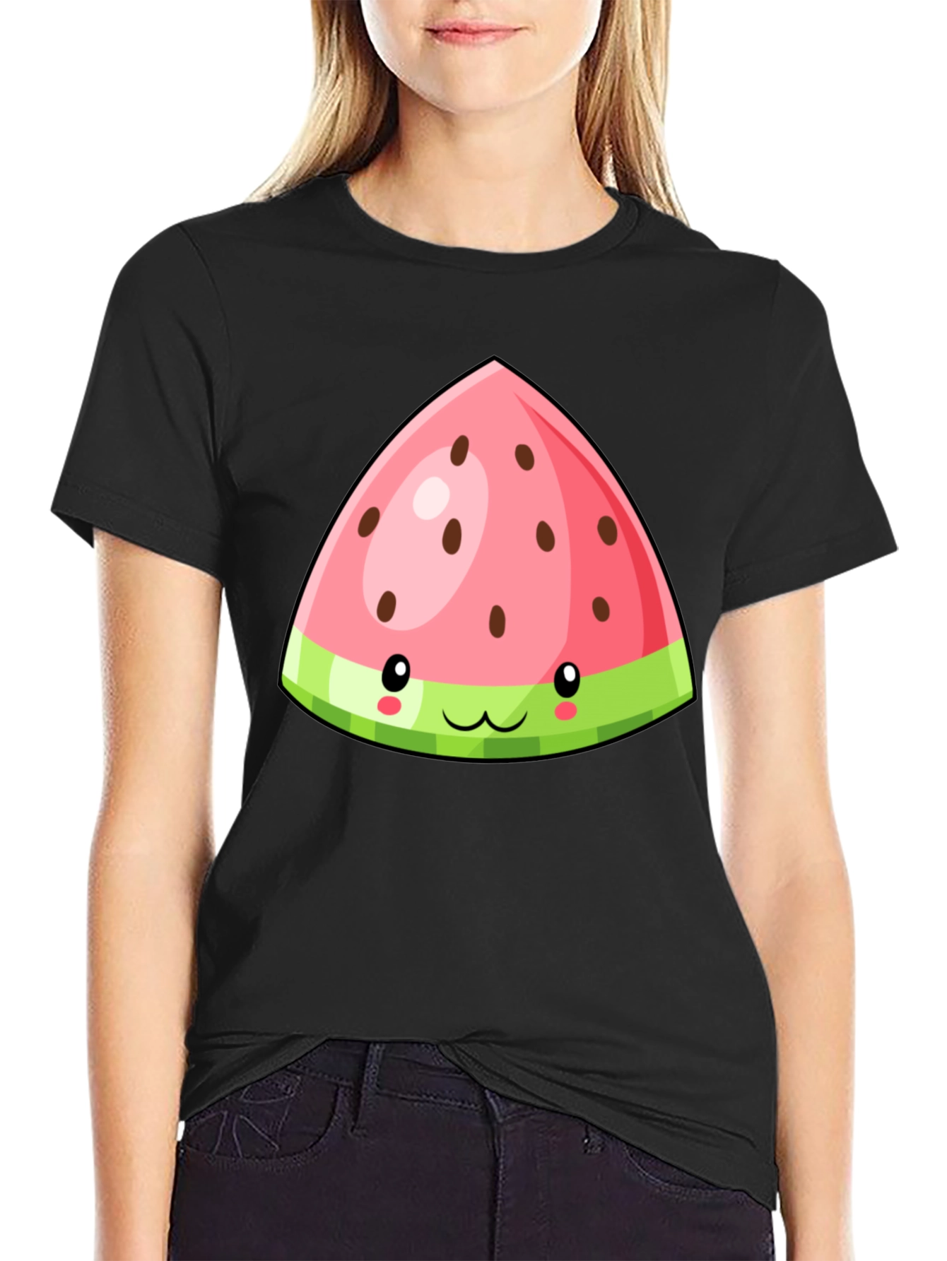 Cute Watermelon Slice Graphic Tee