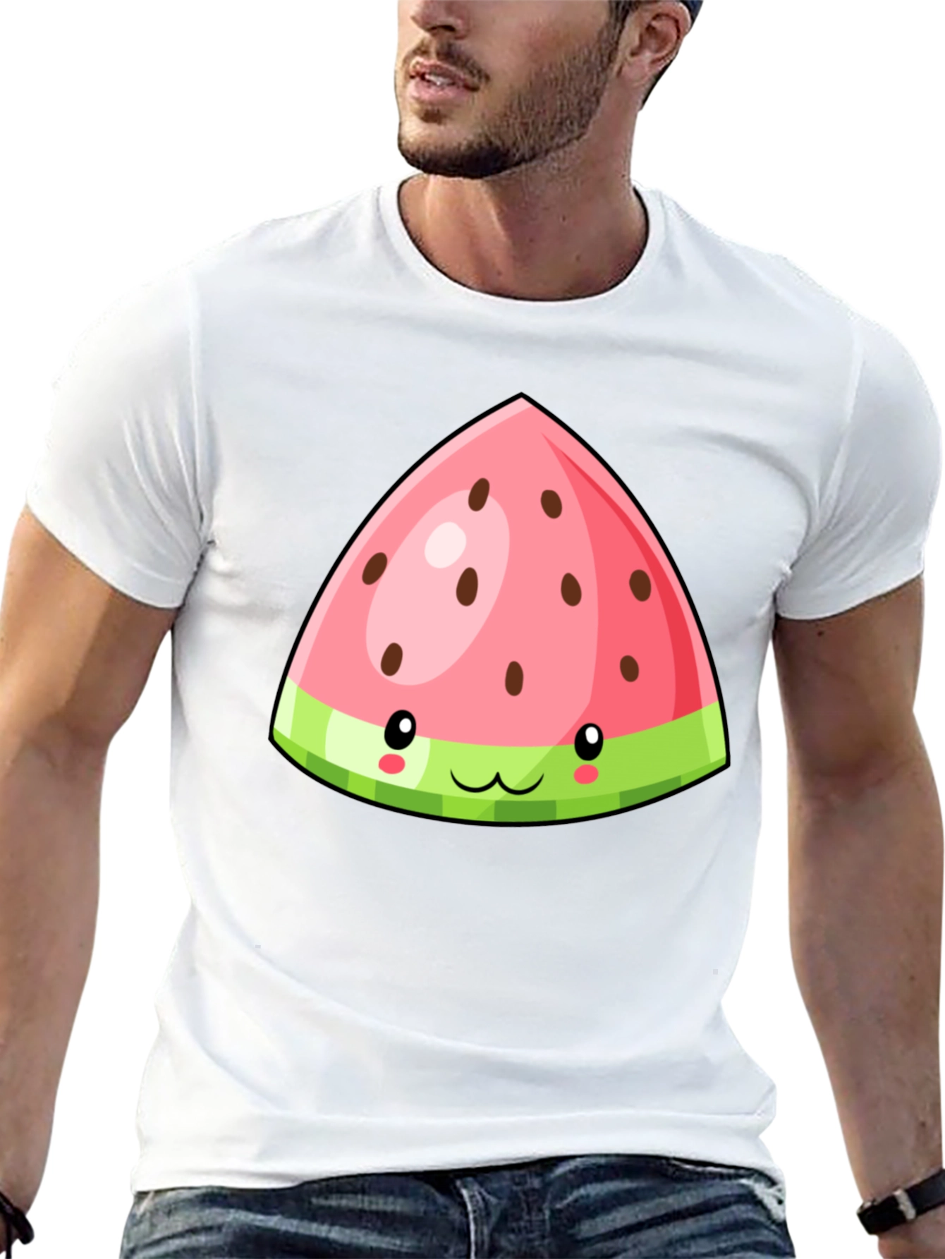 Cute Watermelon Slice Graphic Tee