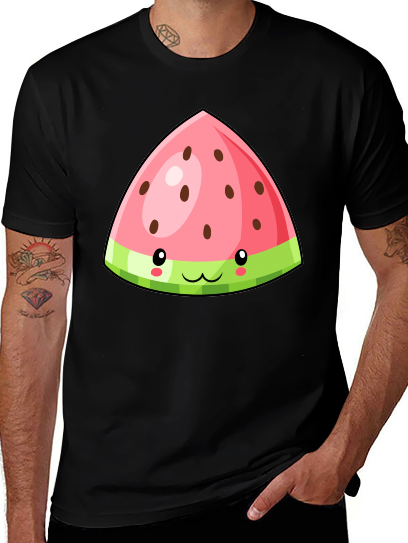 Cute Watermelon Slice Graphic Tee