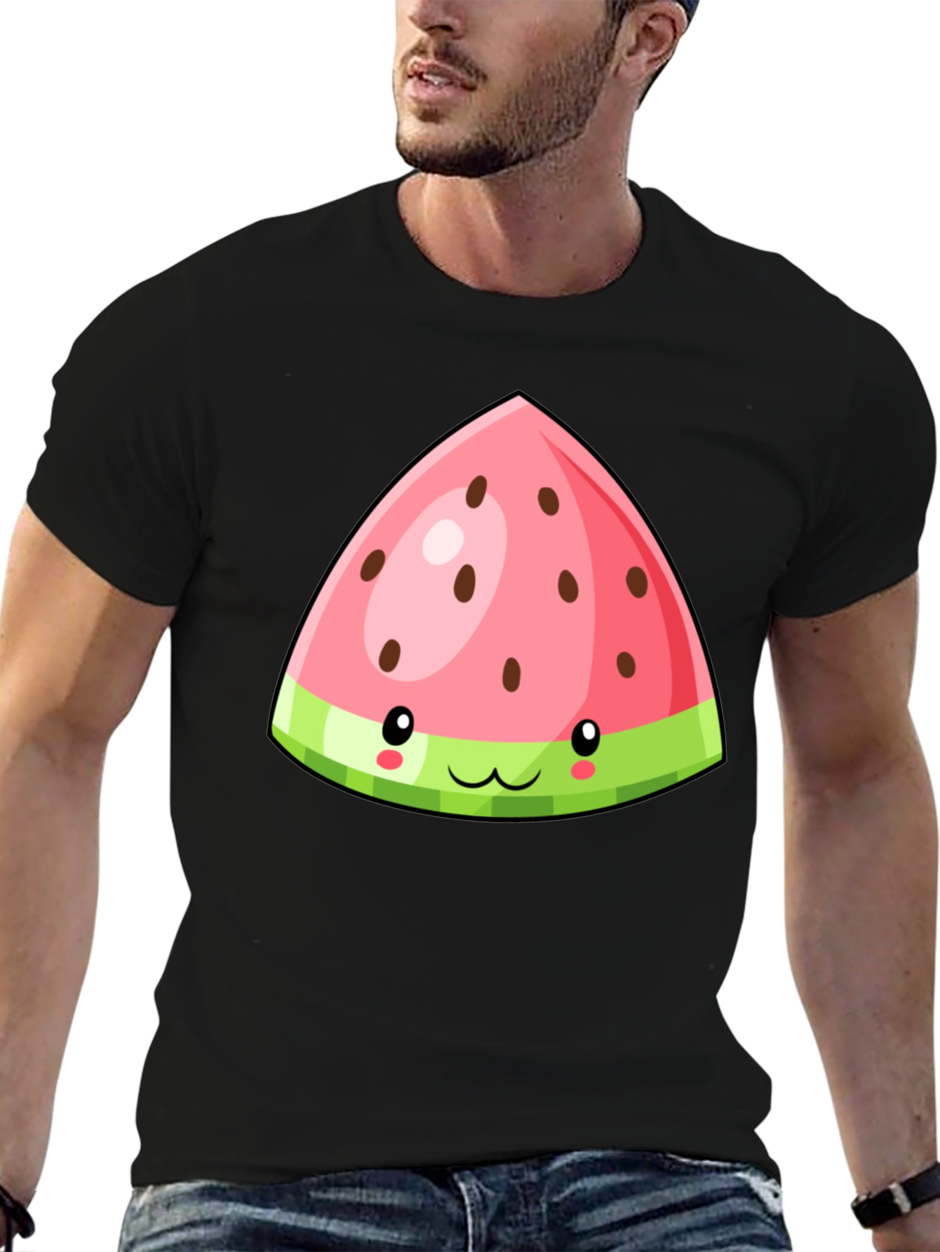 Cute Watermelon Slice Graphic Tee