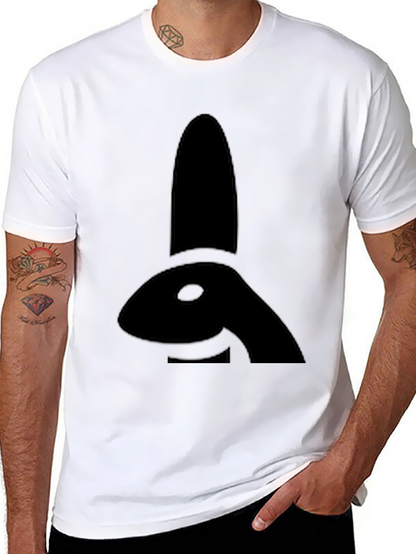 Black Bunny Silhouette Graphic Tee