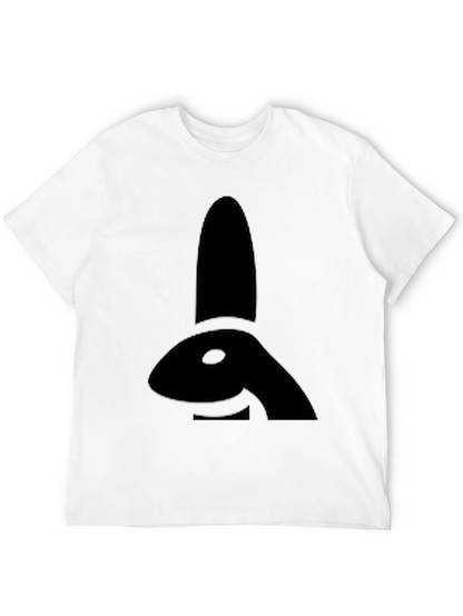 Black Bunny Silhouette Graphic Tee