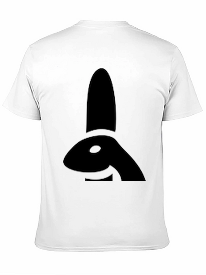 Black Bunny Silhouette Graphic Tee