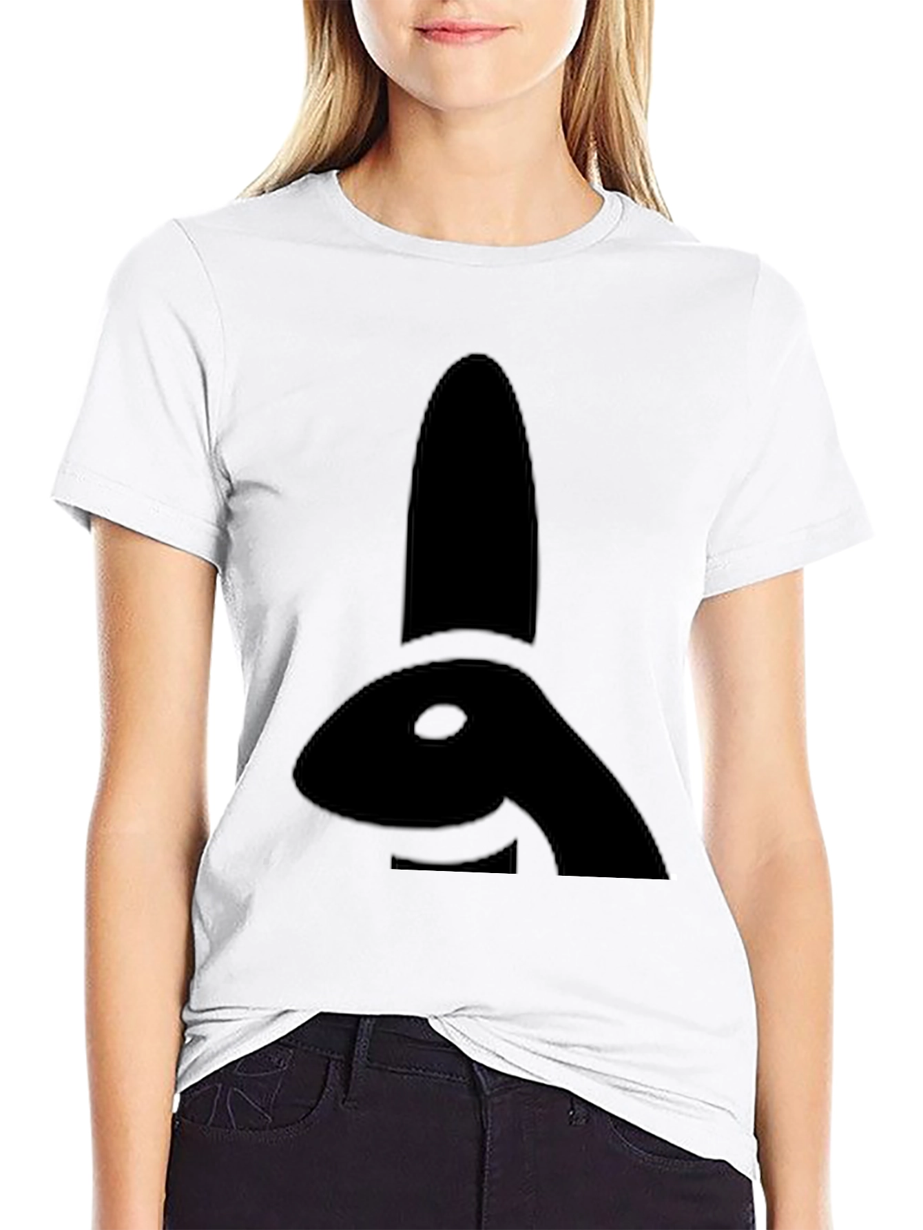 Black Bunny Silhouette Graphic Tee