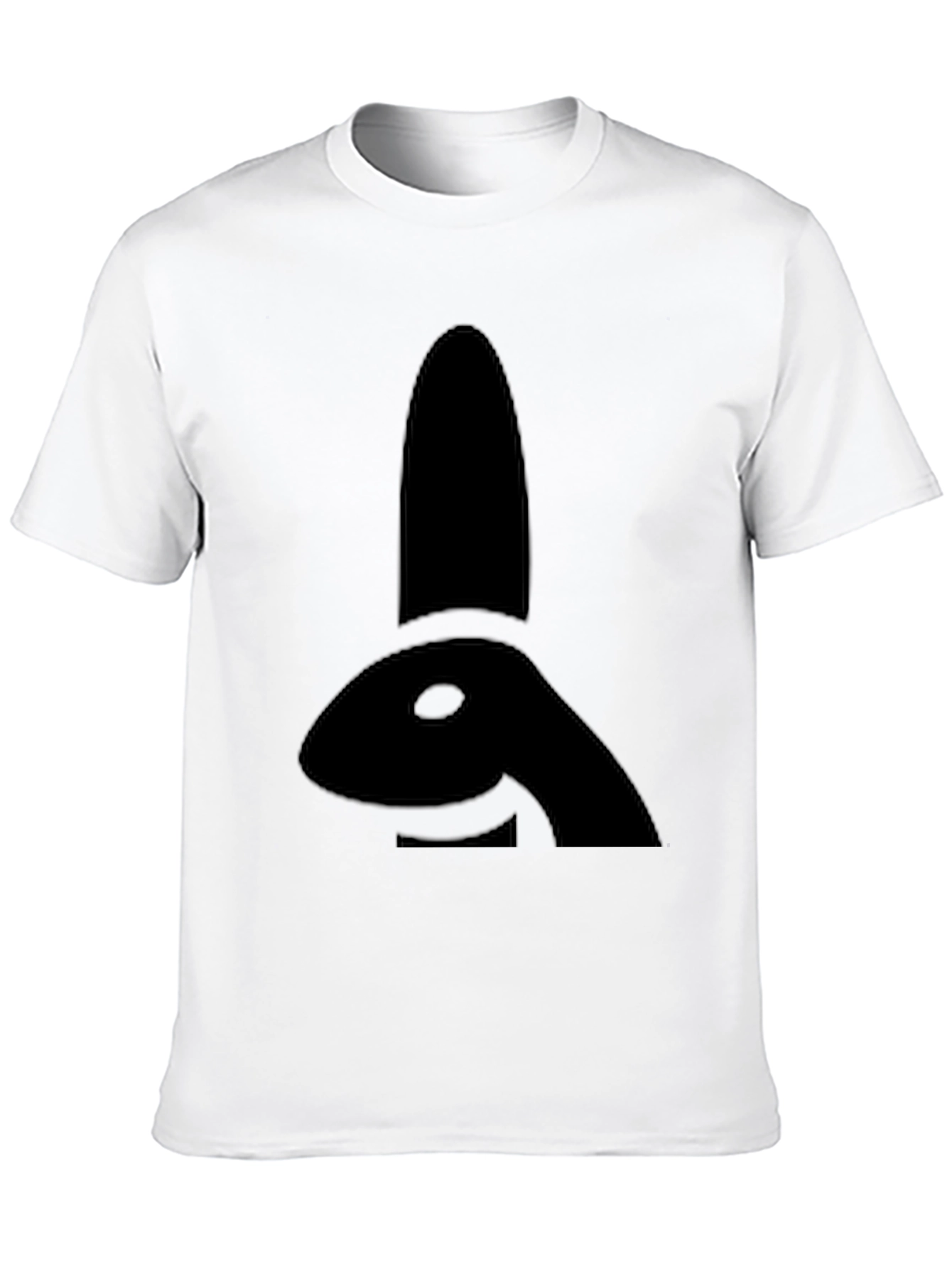Black Bunny Silhouette Graphic Tee