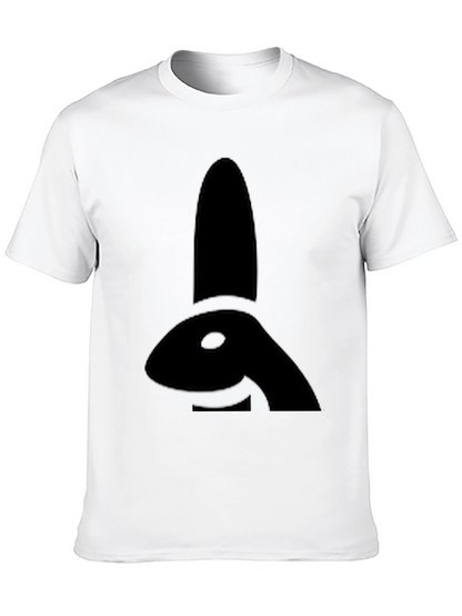 Black Bunny Silhouette Graphic Tee