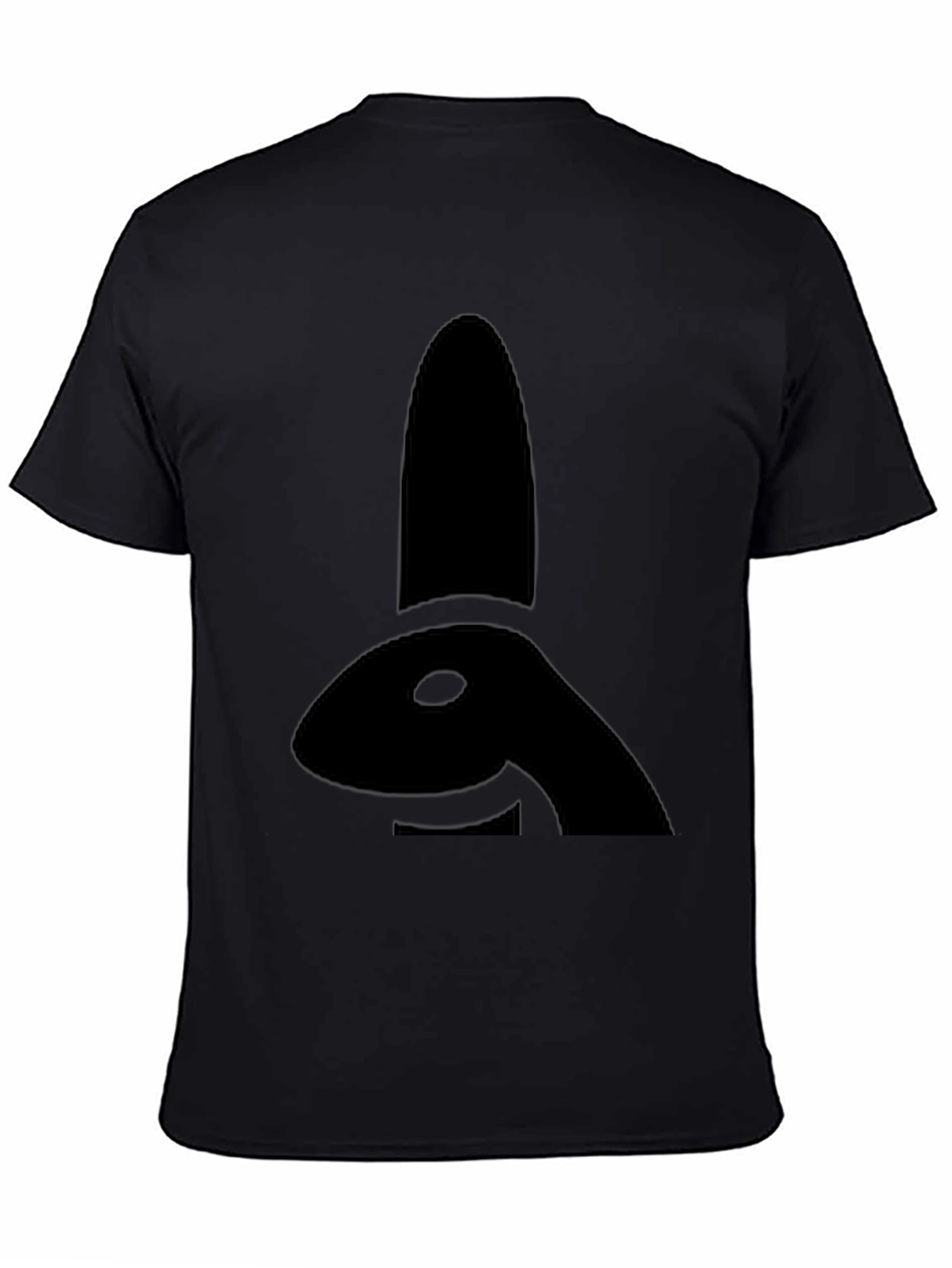 Black Bunny Silhouette Graphic Tee