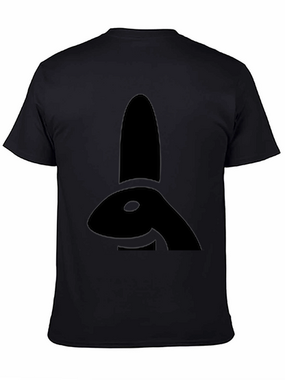 Black Bunny Silhouette Graphic Tee