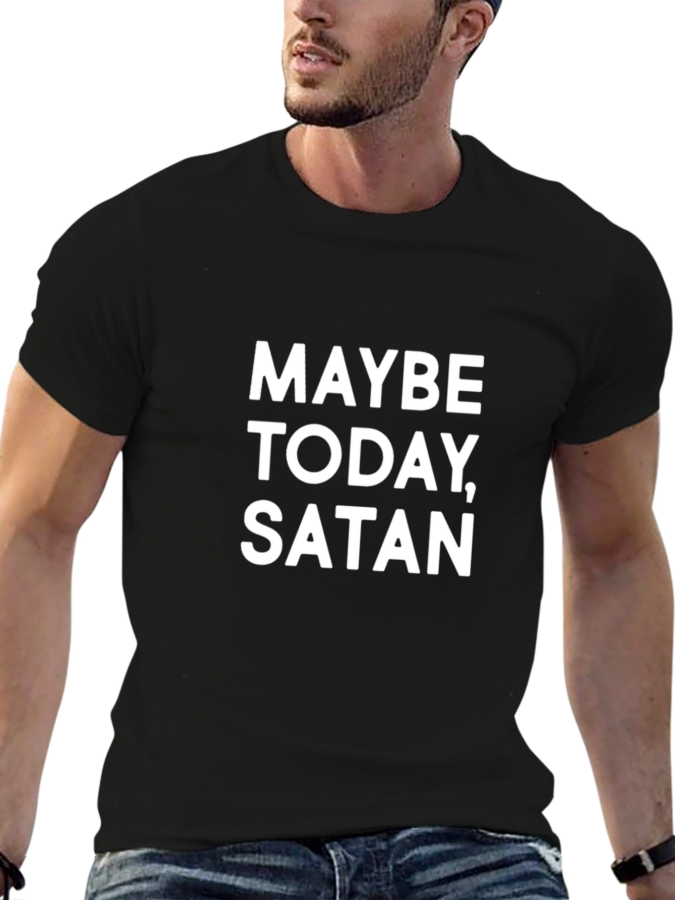 Maybe Today Satan Graphic Tee