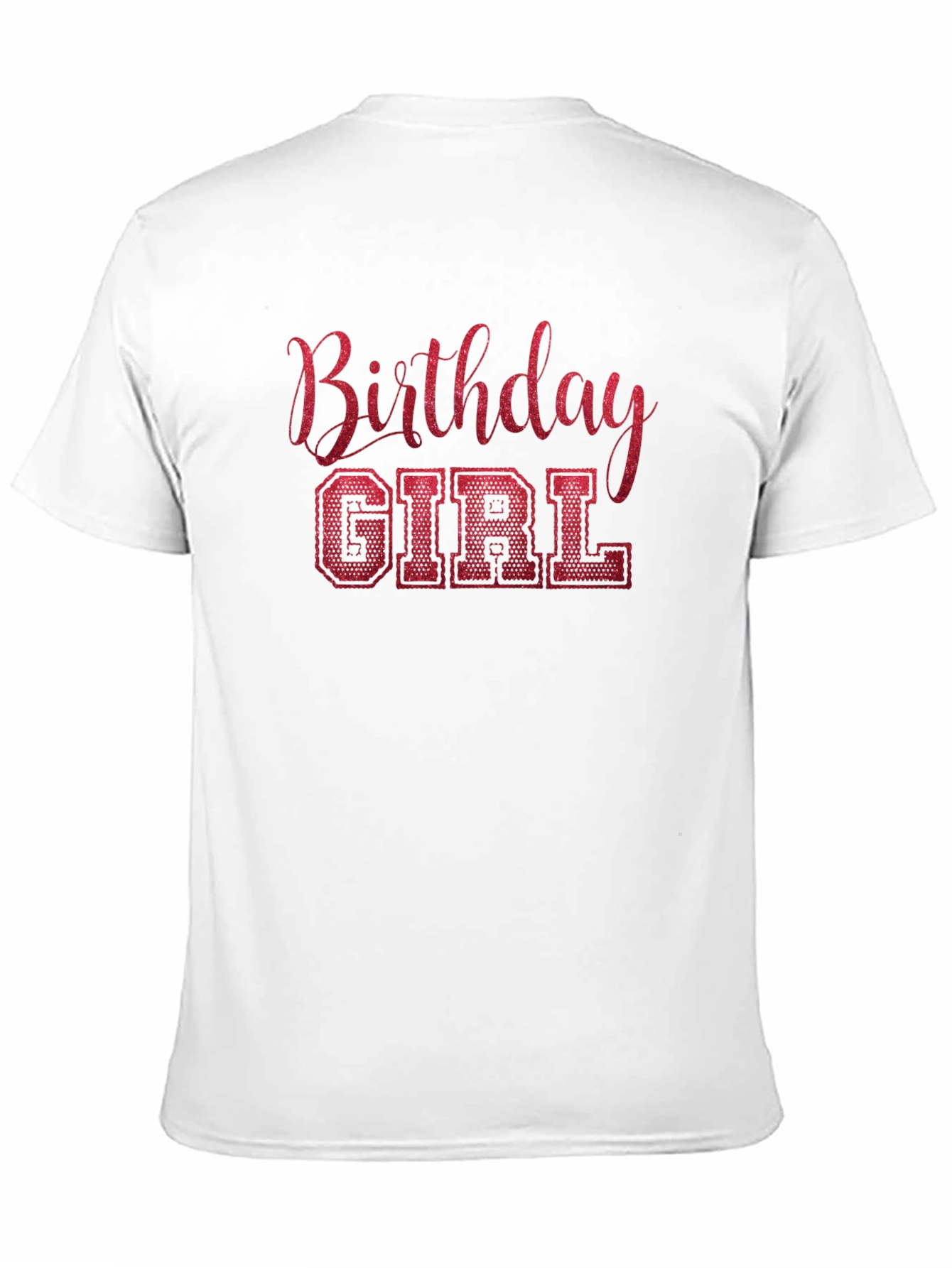Birthday Girl T-Shirt - Sparkly Red