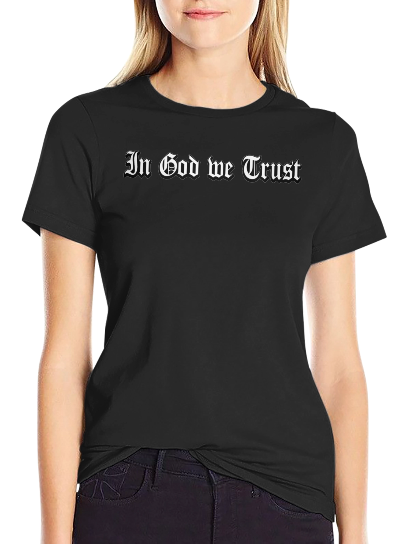 In God We Trust Black Graphic T-Shirt