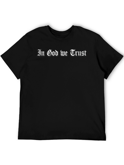 In God We Trust Black Graphic T-Shirt