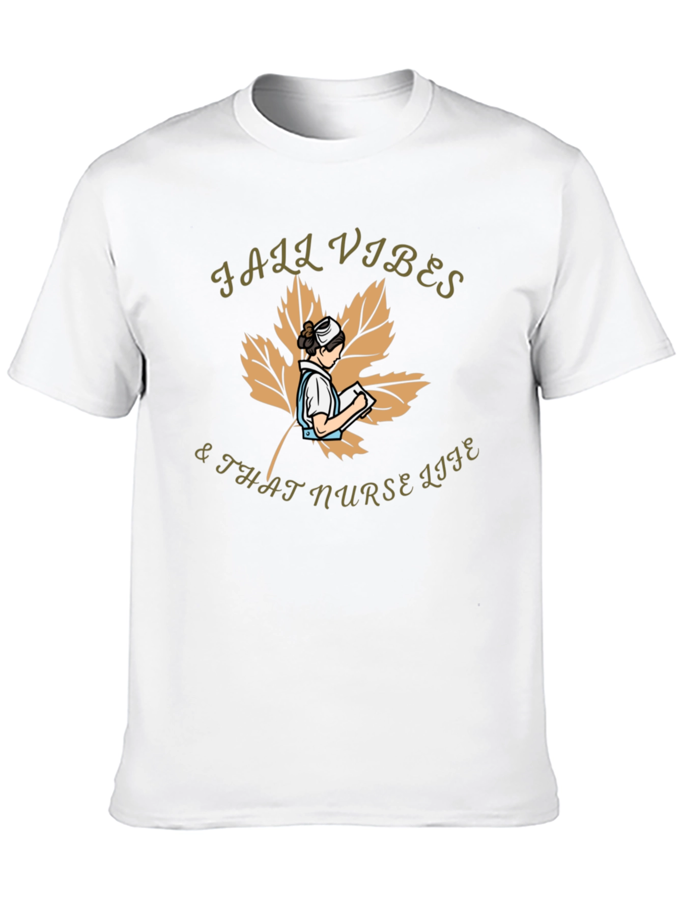 Fall Vibes & That Nurse Life Graphic T-Shirt