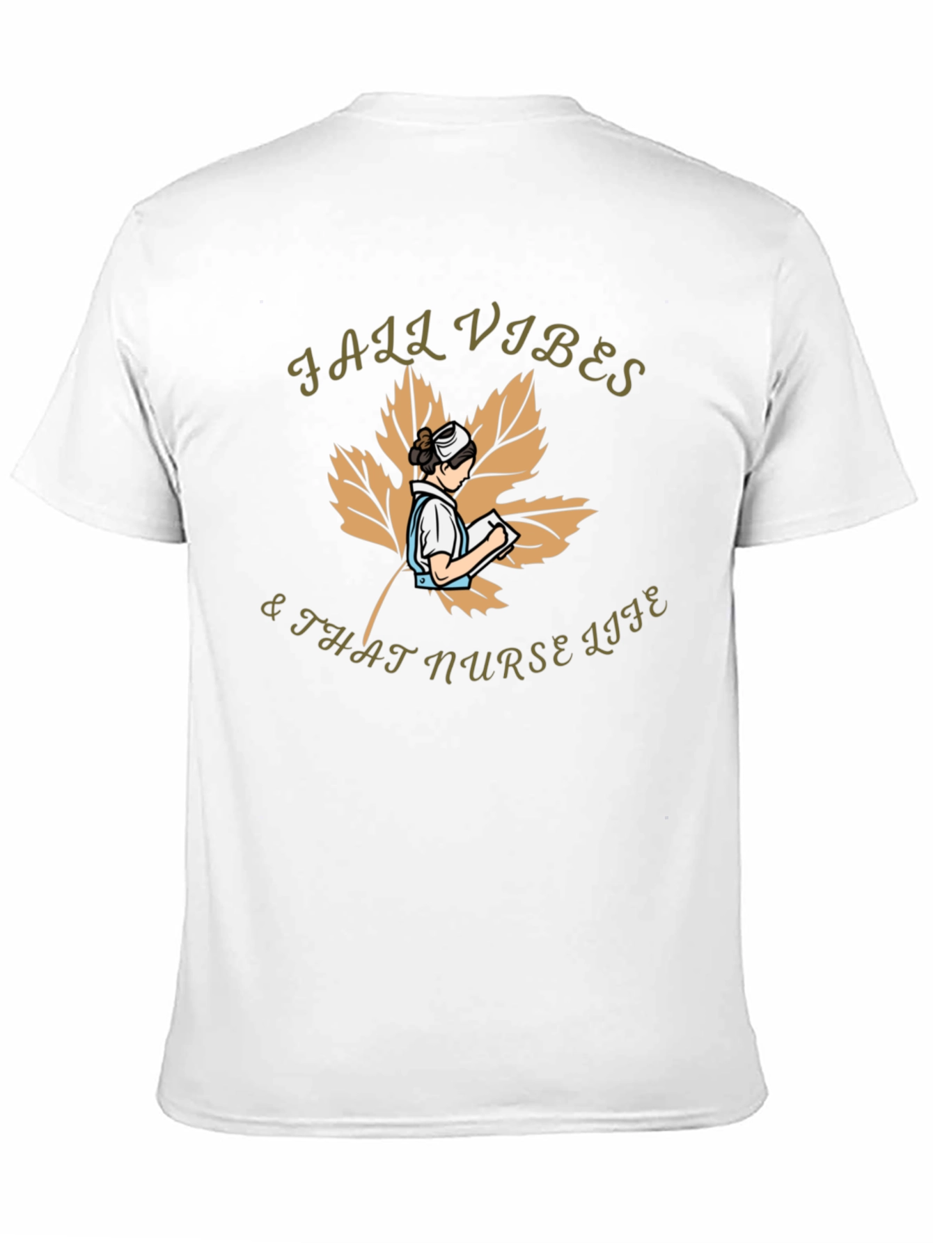 Fall Vibes & That Nurse Life Graphic T-Shirt