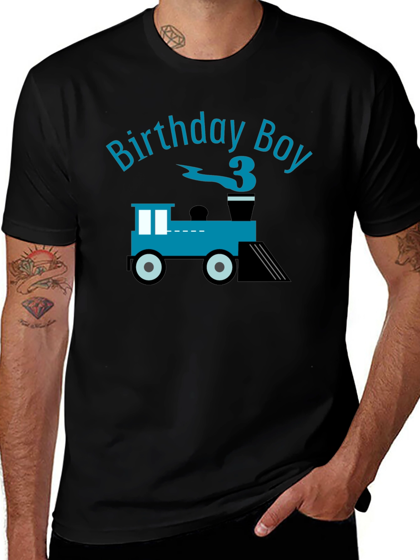 Birthday Boy Train T-Shirt - Third Birthday