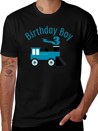 Birthday Boy Train T-Shirt - Third Birthday