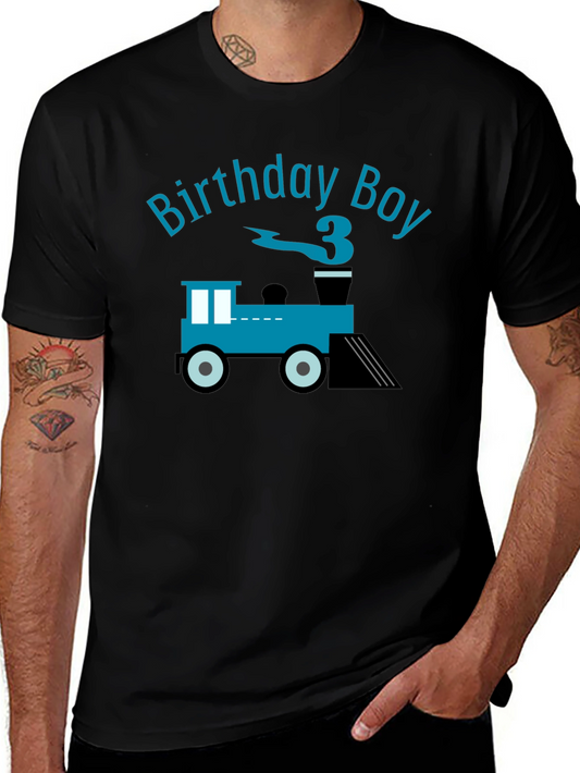 Birthday Boy Train T-Shirt - Third Birthday