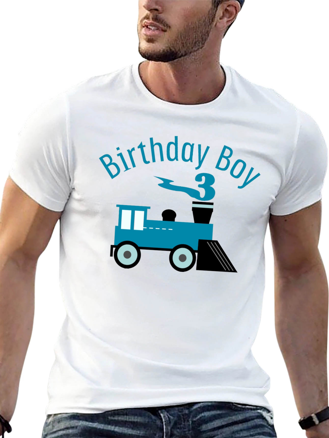 Birthday Boy Train T-Shirt - Third Birthday