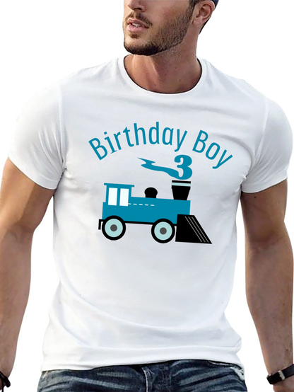 Birthday Boy Train T-Shirt - Third Birthday