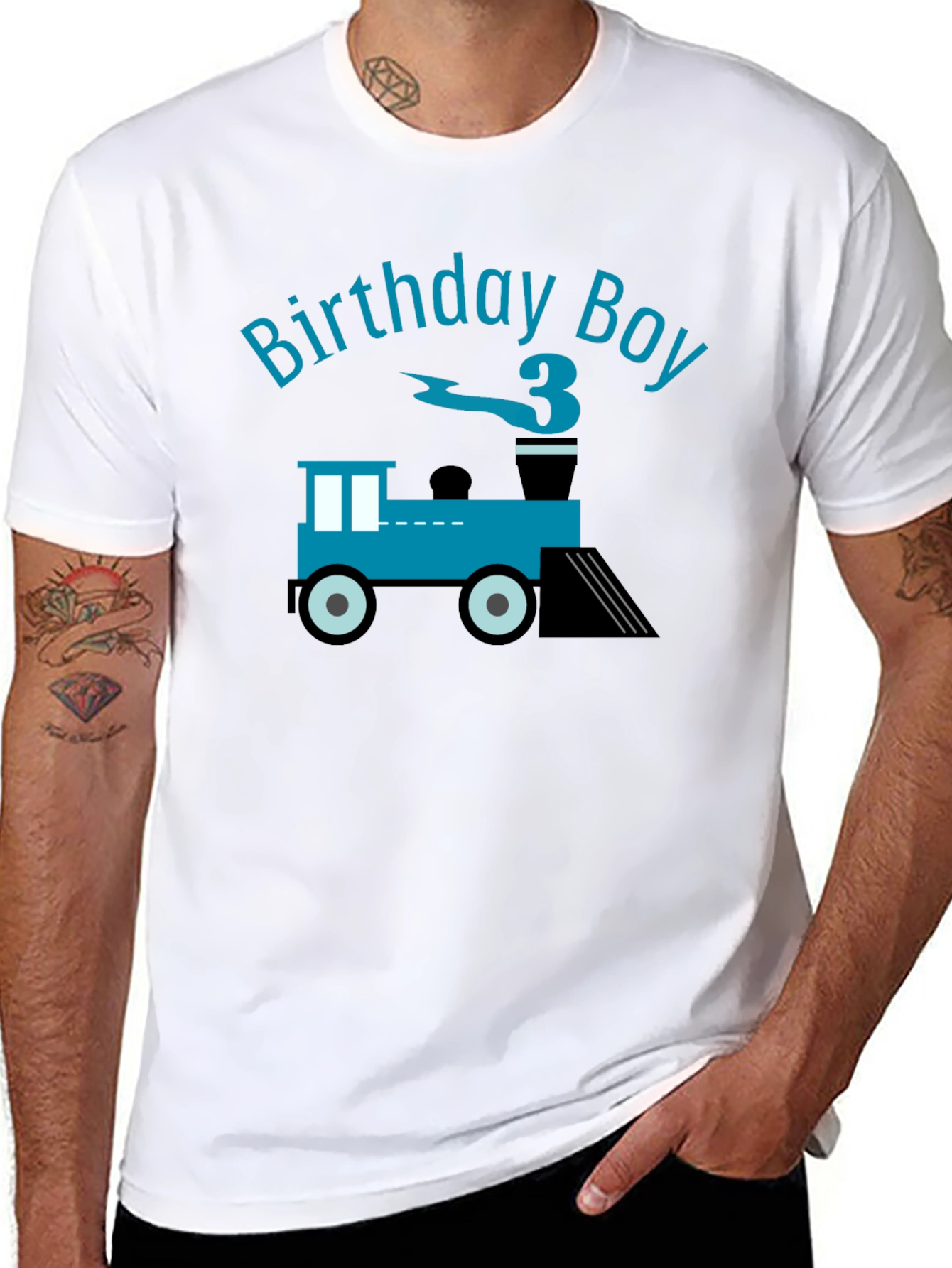 Birthday Boy Train T-Shirt - Third Birthday